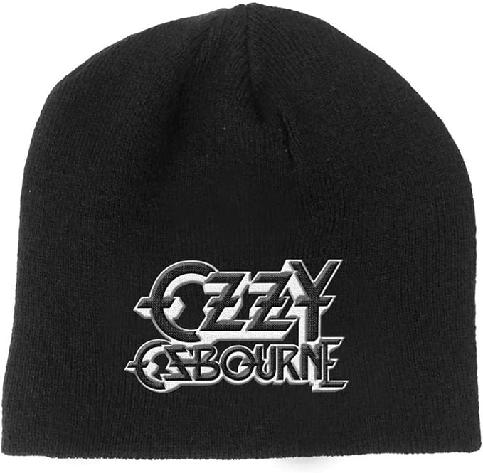 Ozzy Osbourne Logo Beanie Skull Cap Embroidered- Officially Licensed