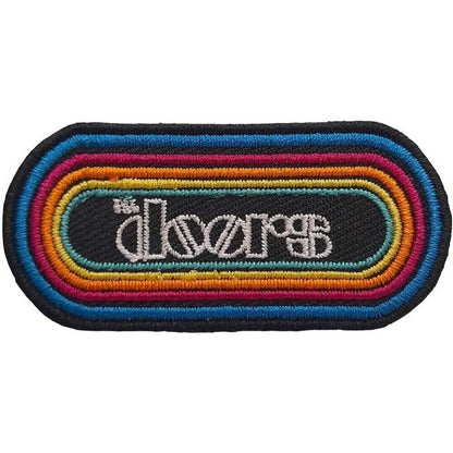 The Doors Text Multi-Color Patch New Rock Band Iron-on Embroidered Iron on