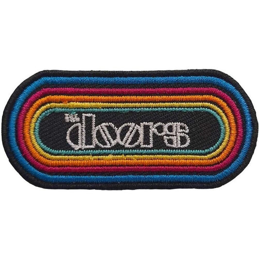 The Doors Text Multi-Color Patch New Rock Band Iron-on Embroidered Iron on