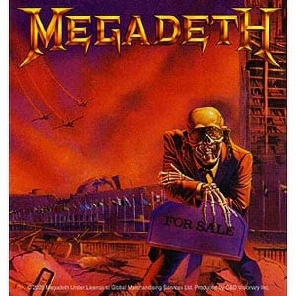 Sticker Megadeth For Sale 4x4  C&D Vinyl Decal Stickers