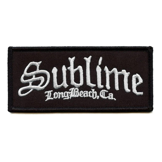 Sublime Rectangle Patch Iron-on New Rock Band Iron-on Embroidered Iron on