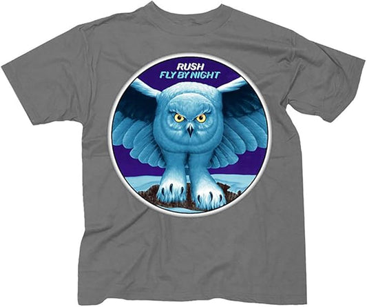 Rush Owl Band Mens T-shirt - Album Fly by Night