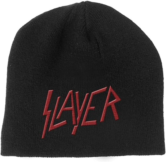Slayer Logo Beanie Skull Cap Embroidered- Officially Licensed