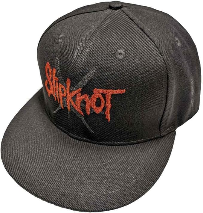 Slipknot Flat Brim Hat Logo Cap Snapback- Officially Licensed