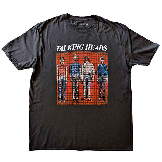 Talking Heads Pixel Band Portrait David Byrne Tshirt