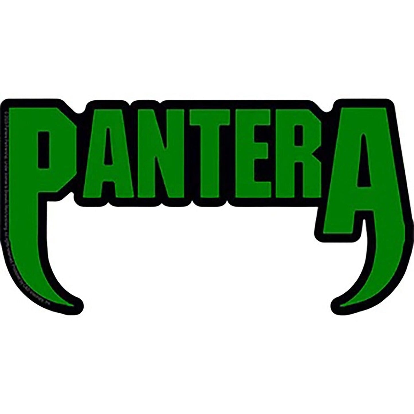 Sticker Pantera Green Fangs 6x3 C&D Vinyl Decal Stickers