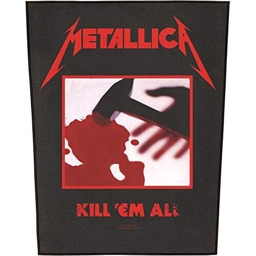 Metallica Kill'em All Applique Sew On Patch - Back Jacket Band Patch 14x11