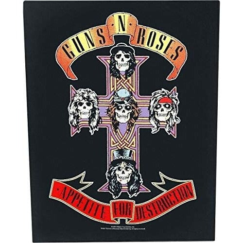 Guns n Roses AFD Applique Sew On Patch - Back Jacket Band Patch 14x11