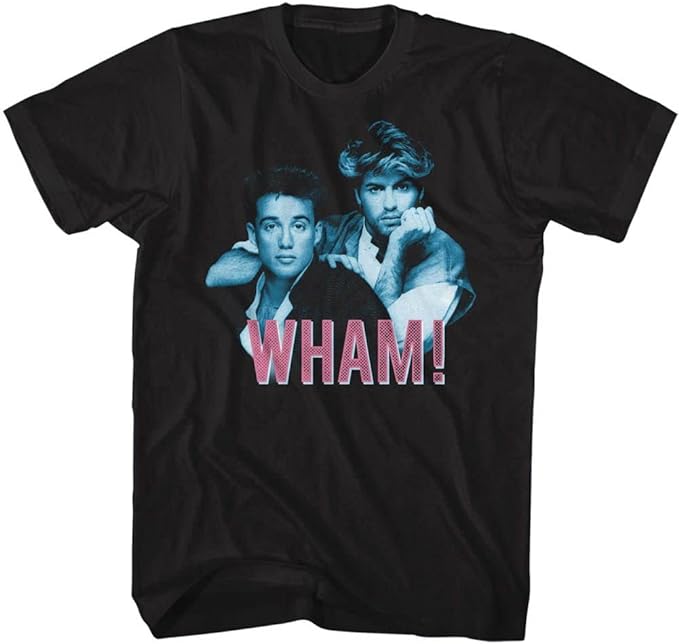 WHAM Mens T-shirt - George Michael and Andrew Ridgeley - NWT - Band Tees