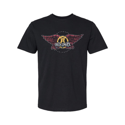 Aerosmith Band Logo Mens T-shirt- Licensed - New - Band Tees