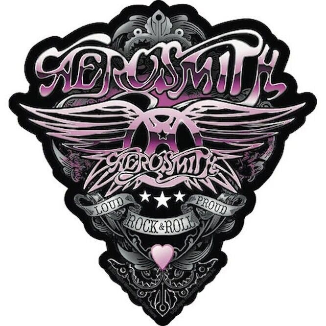 Sticker Aerosmith Logo 4.5x5 - C&D Aerosmith Vinyl Decal Stickers - Official