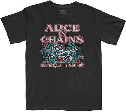 Alice in Chains Totem Fish Mens T-shirt Officially Licensed