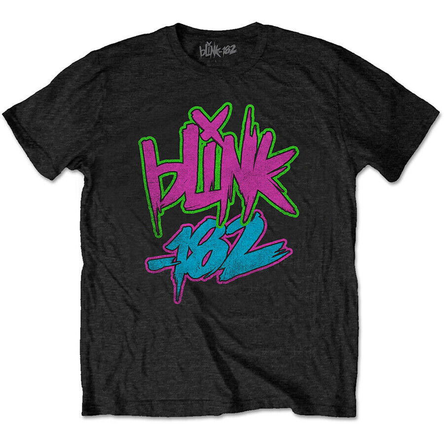 Blink 182 Neon Mens T-shirt Officially Licensed