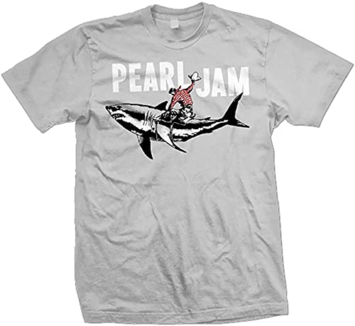 Pearl Jam Vedder Shark Cowboy Mens T-shirt Officially Licensed