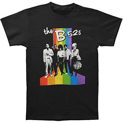 B52s Retro Rainbow Mens T-shirt Officially Licensed