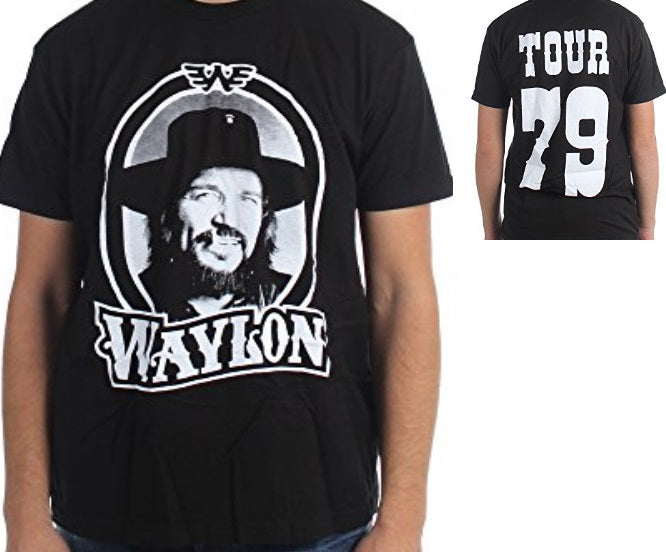 Waylon Jennings 79 Mens T-shirt Officially Licensed